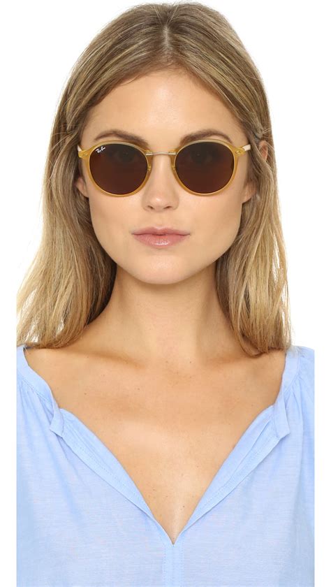 ray ban round sunglasses images|ray ban round sunglasses fashion.